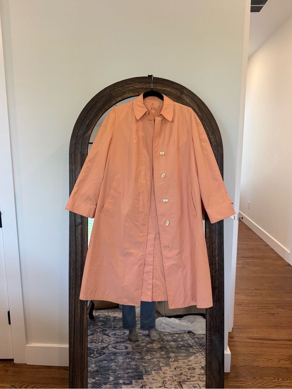 London Fog Peach Trench Coat